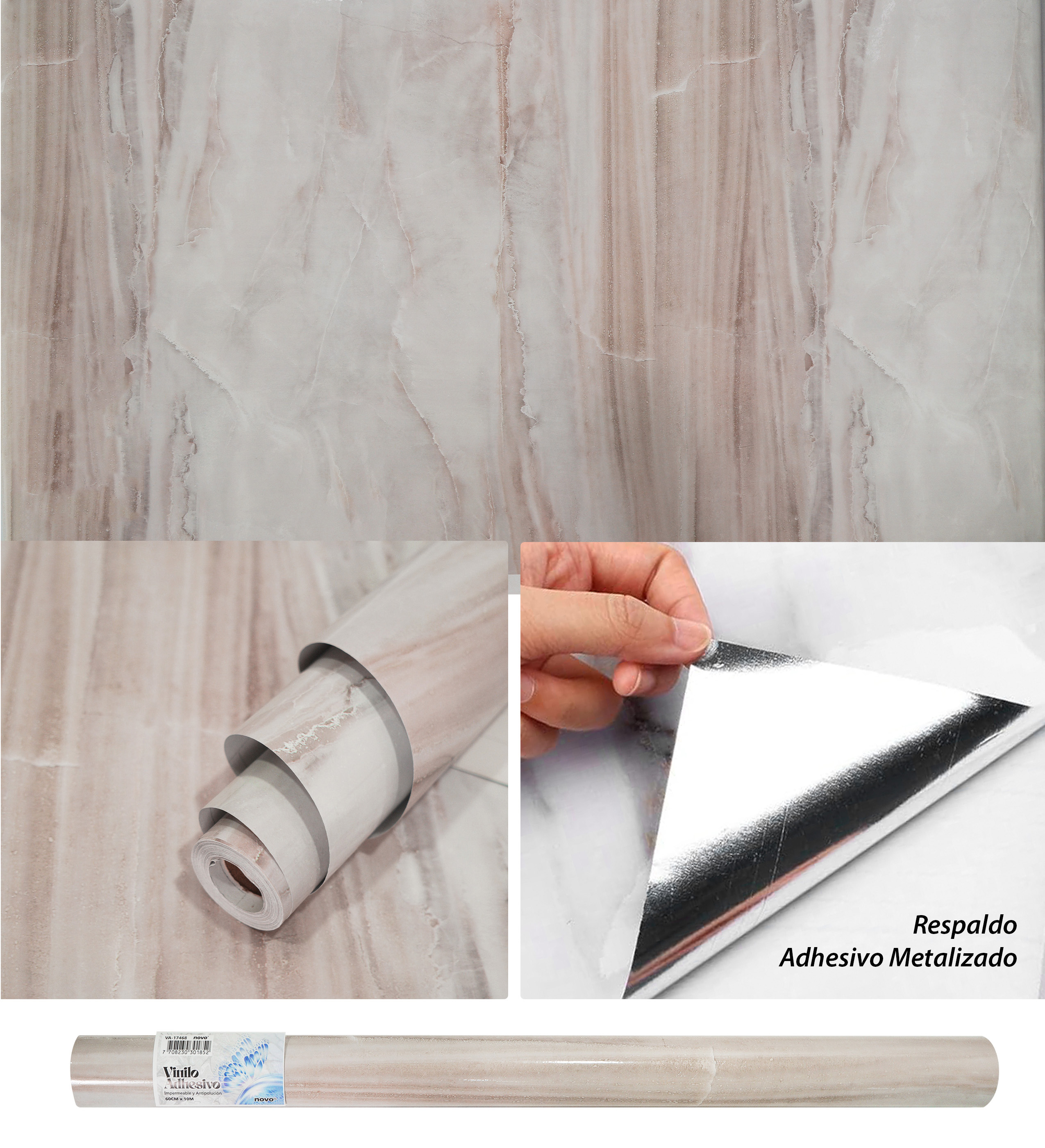 Papel Vinilo Adhesivo Brillante VA-17468